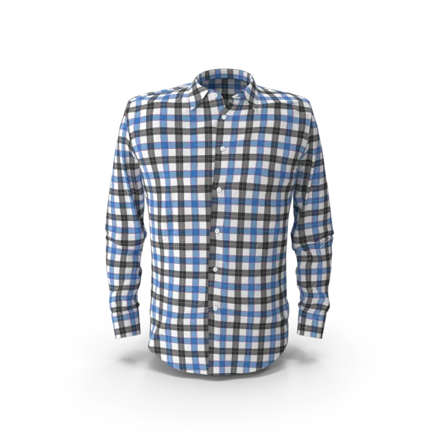 Blue & Black Check Shirt